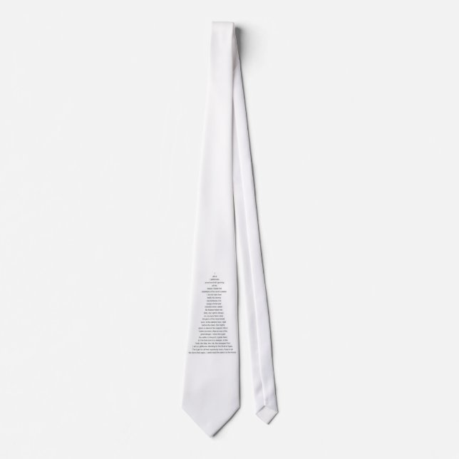 Neck Tie Lighthouse Shape Christian Dikt Slips (Framsida)