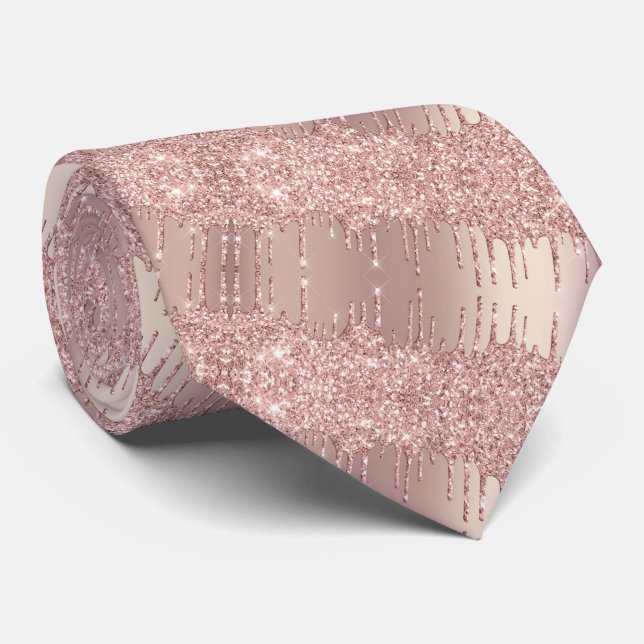 Neck Tie med Ro  Glitter Gnistra Drivrutiner Slips (Rullad)