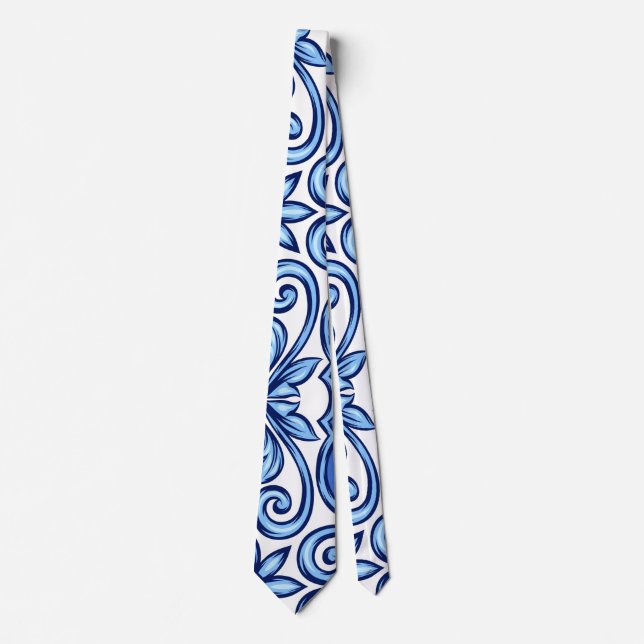 Neck Tie Portugisiska plattor Slips (Framsida)