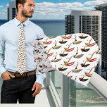 Neck Tie Slips<br><div class="desc">Grönt Vit och Tan Flygfiske Vintage vattenfärg Lure Flies.</div>