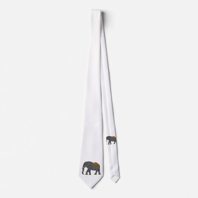 Neck Tie Thai elephant mönster Slips (Framsida)
