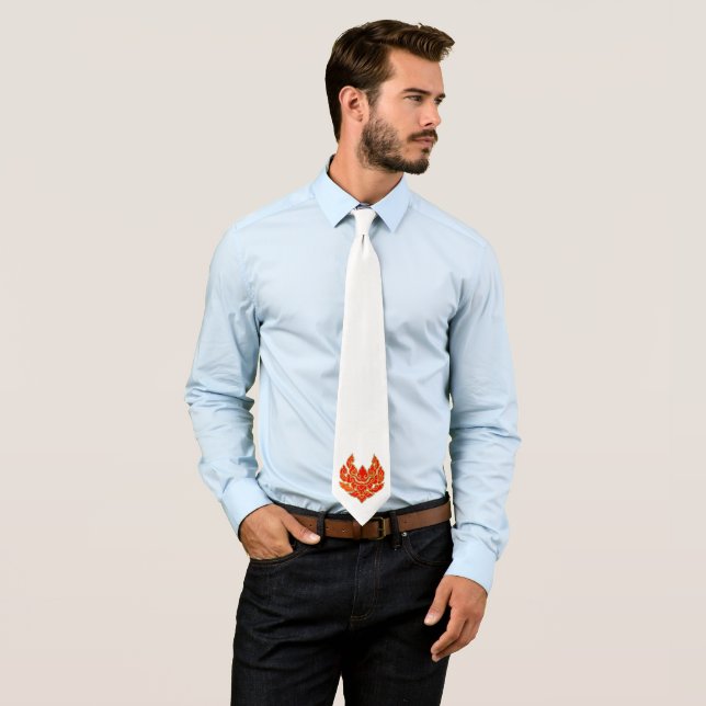 Neck Tie till Thai Mönster. Slips (In Situ)