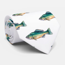 Neck Tie - Vattenfärgsserie: Bass Slips