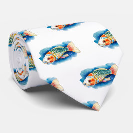 Neck Tie - Vattenfärgsserie: Koi Fish Slips
