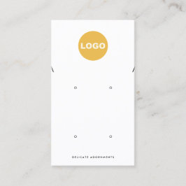 Necklace 4 Hål Stud Earring Add Logotyp Holder Visitkort
