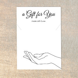 Necklace Bracelet Gift Visning Holder Card Visitkort