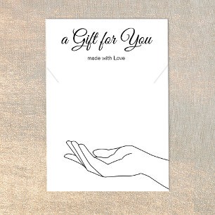 Necklace Bracelet Gift Visning Holder Card Visitkort
