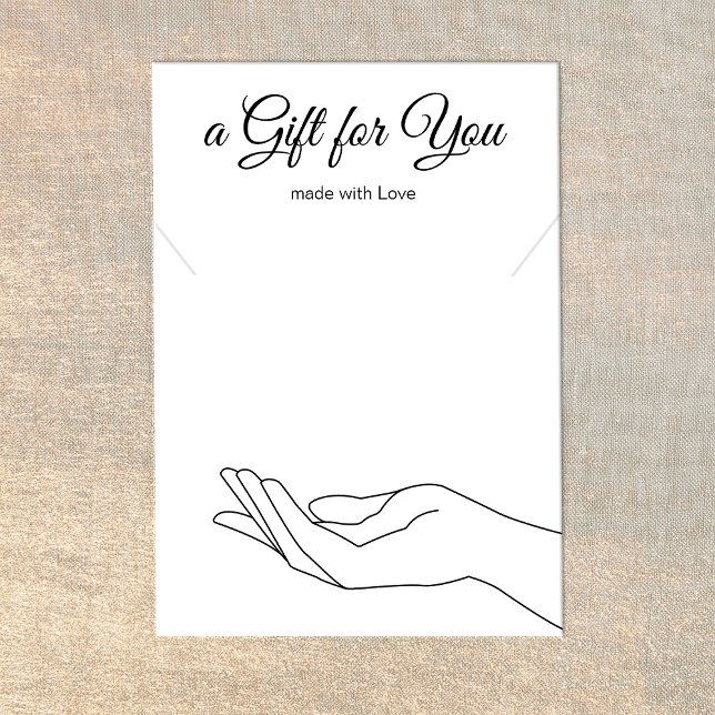 Necklace Bracelet Gift Visning Holder Card Visitkort (Skapare uppladdad)