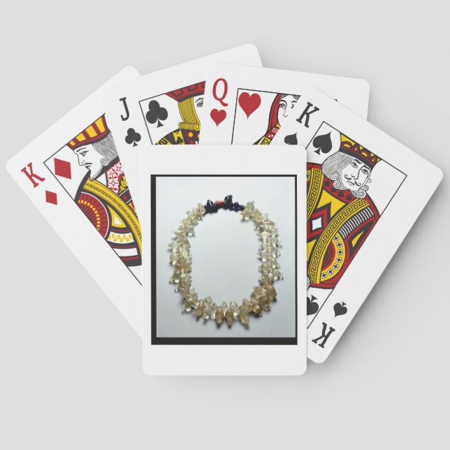 Necklace, från Pritlury, Järn Age, 400-talet BC Casinokort (Baksidan)