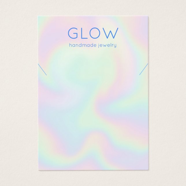 Necklace Rainbow Pastels-Visning Card Visitkort (Framsidan)