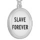 Necklace Slave Forever Silverpläterat Halsband (Vänstra Framsidan)