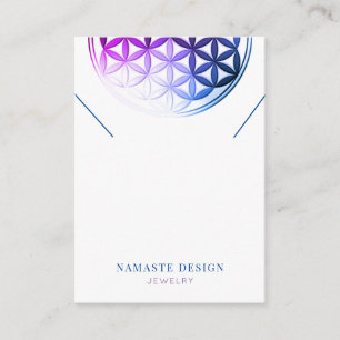 Necklace Visning Card ・ Flower of Life/Mandala Visitkort