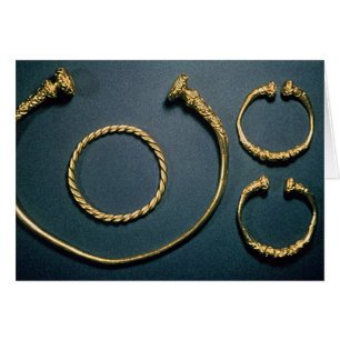 Necklet och armband från Waldalgesheim Hälsningskort