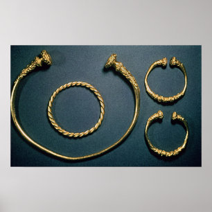 Necklet och armband från Waldalgesheim Poster