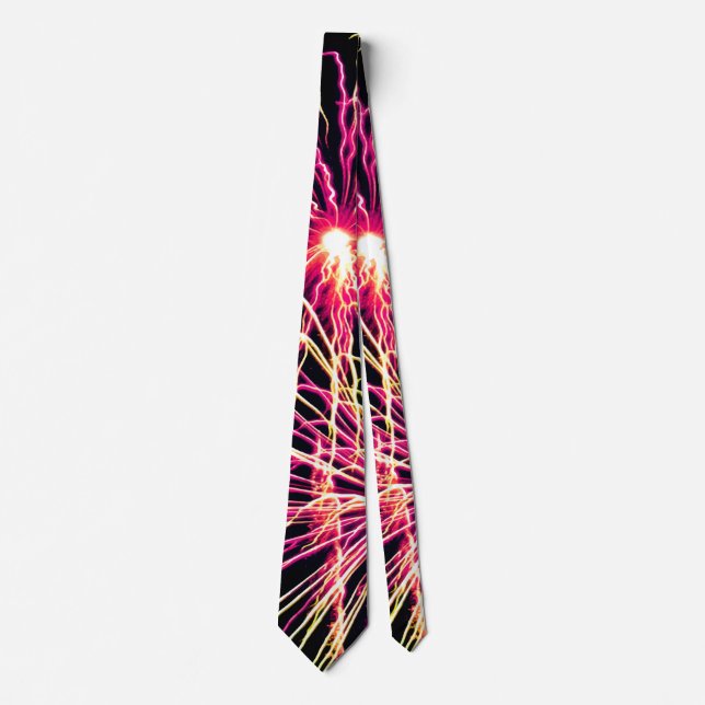 Necktie Buddy Fireworks Mönster Slips (Framsida)