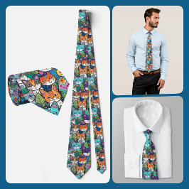 NECKTIE - Cats, Cats, and More Cats Slips
