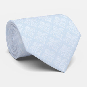 Necktie - Isig Blue Damask Slips