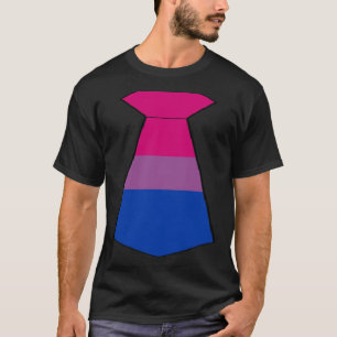 Necktie Kostym Tie Tuxedo Bisexual Pride Färg T Shirt