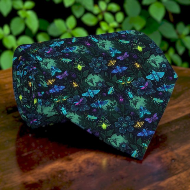 Necktie med mönster av insekter slips (Skapare uppladdad)