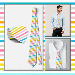 NECKTIE - Rand i ett regnbåge i Färg Slips