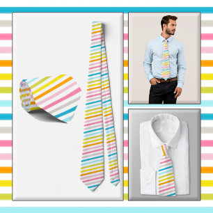 NECKTIE - Rand i ett regnbåge i Färg Slips