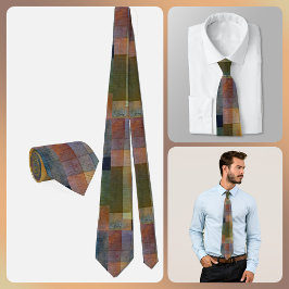 NECKTIE - Shades of Brown med mera - lappverk Slips