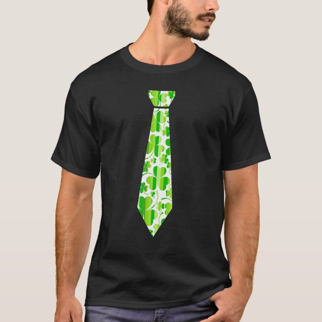 Necktie St paddys day Irish Cravat Ireland St Part T Shirt (Framsida)