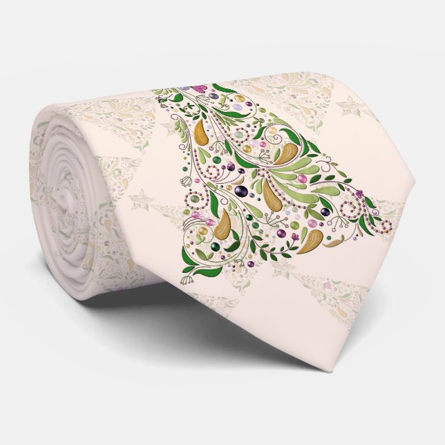 Necktie - Toscana Träd 2 Slips (Rullad)