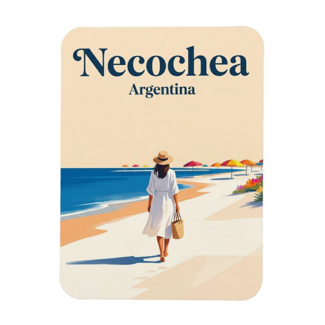 Necochea Argentina Magnet (Vertikal)
