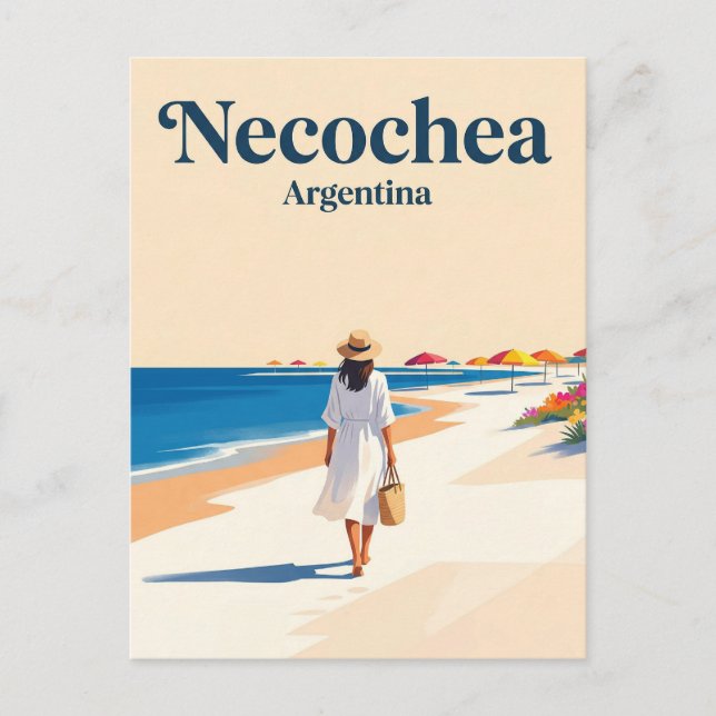 Necochea Argentina Vykort (Framsida)