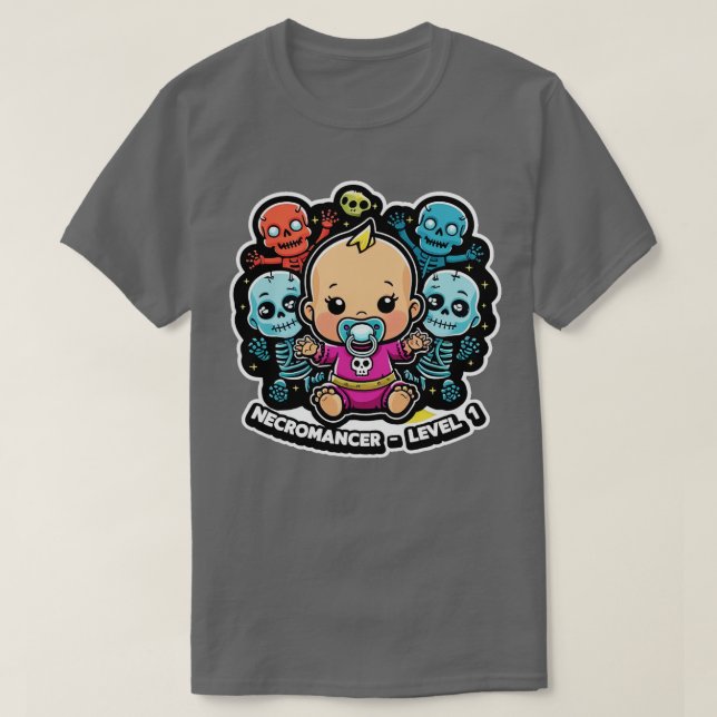Necromancer Level T Shirt (Design framsida)