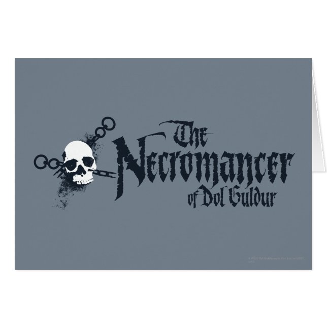 Necromancer Namn Hälsningskort (Framsidan Horizontal)