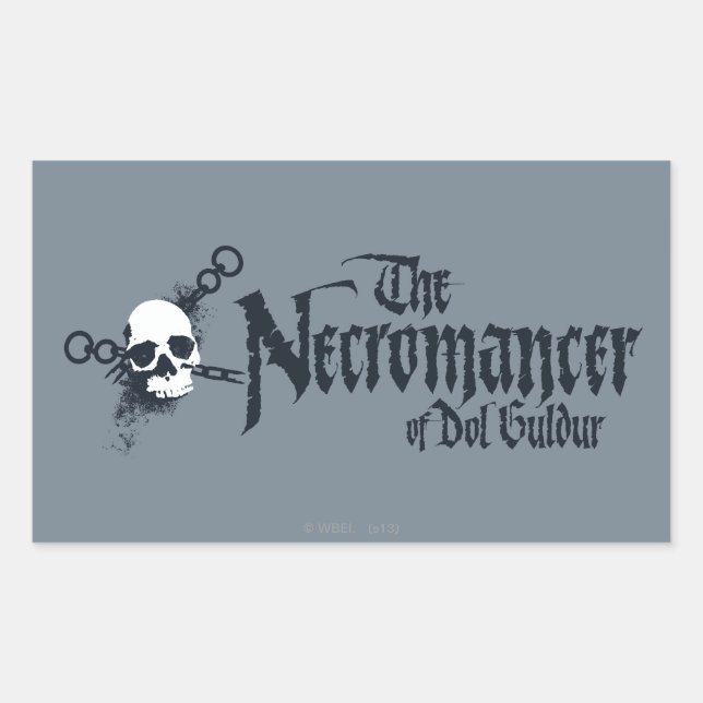 Necromancer Namn Rektangulärt Klistermärke (Framsida)