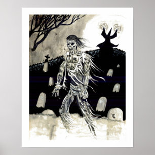 "Necromancer" - poster av Tracy Lesch