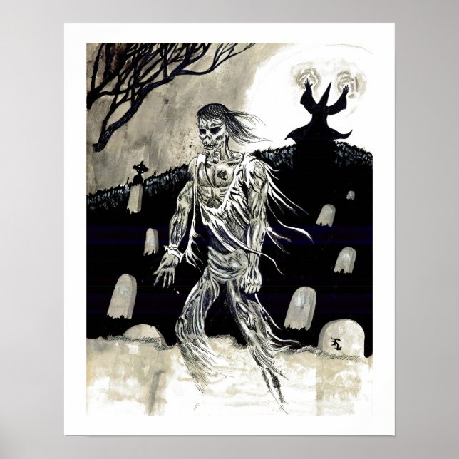 "Necromancer" - poster av Tracy Lesch (Framsidan)