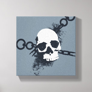 Necromancer Skull-symbol Canvastryck