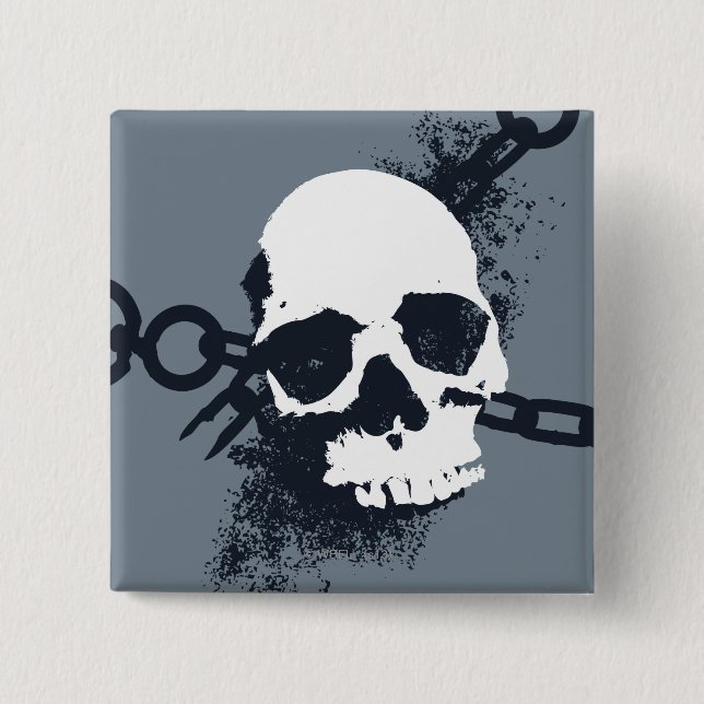 Necromancer Skull-symbol Knapp (Framsida)