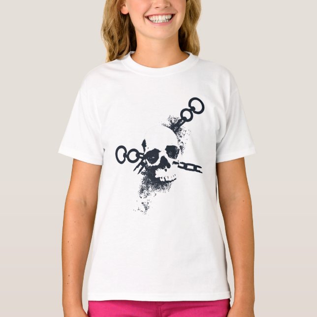 Necromancer Skull-symbol T Shirt (Framsida)