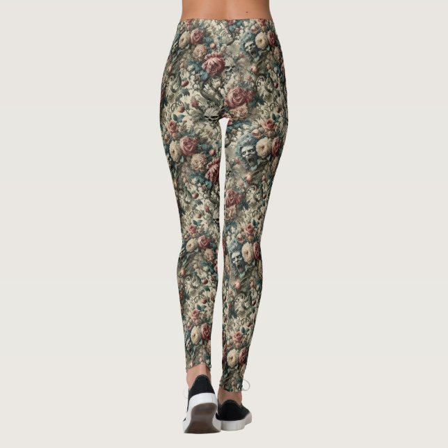 Necromancy of the Gnaschand - Gothic Victorian Leggings (Baksida)