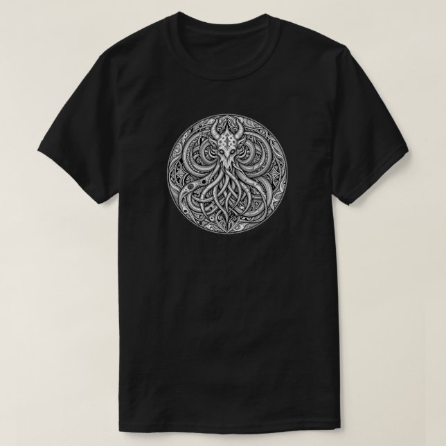 Necronomicon Cthulhu Azathoth Symbol Konst T Shirt (Design framsida)