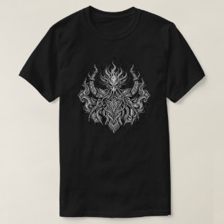 Necronomicon Cthulhu Fire Knight Emblem Grafisk  T Shirt