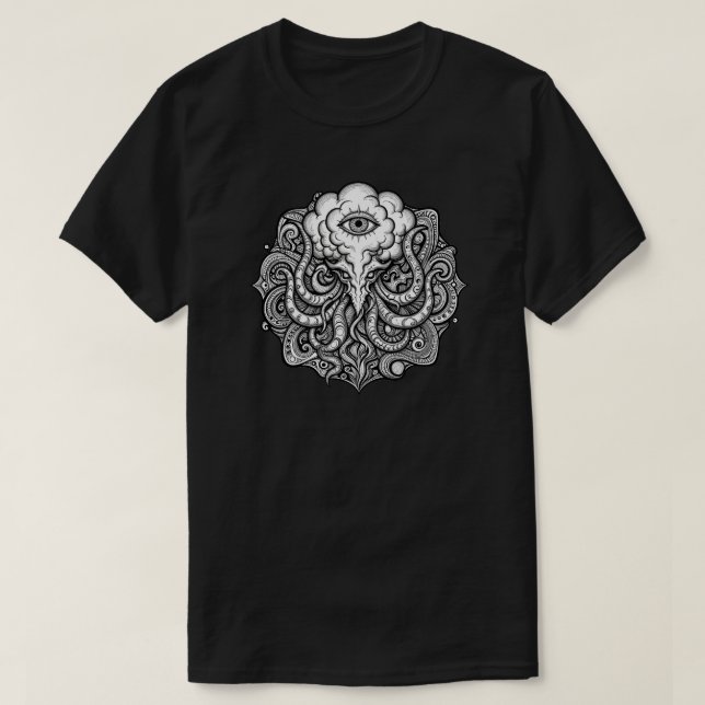 Necronomicon Cthulhu Magnum Innominandum Symbol  T Shirt (Design framsida)