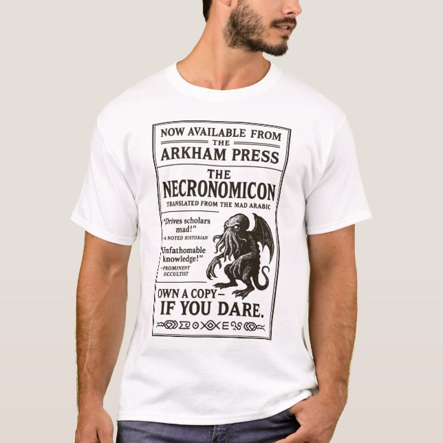 Necronomicon - nu tillgänglig från Arkham Press T Shirt (Framsida)