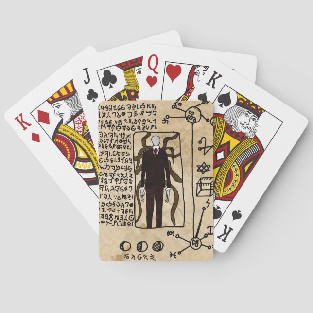 Necronomikonens sidor casinokort (Baksidan)