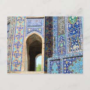 Necropolis av Shah-i-Zinda i Samarkand Vykort