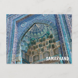 Necropolis of Shah-i-Zinda in Samarkan, Uzbekistan Vykort