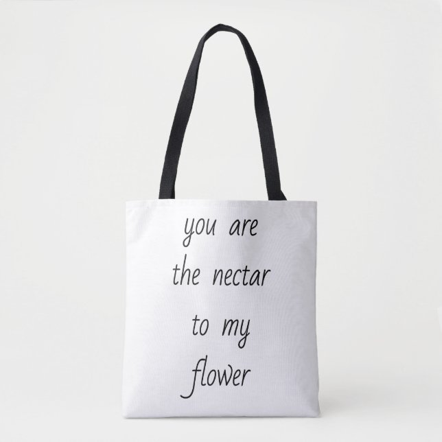 Nectar to my Flower Shoulder Tote Bag Tygkasse (Framsida)