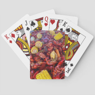 Ned Bayou spelar kort. Casinokort