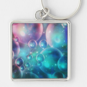 Ned Empyrean Stream Keychain Fyrkantig Silverfärgad Nyckelring