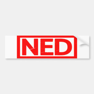 Ned Frimärke Bildekal